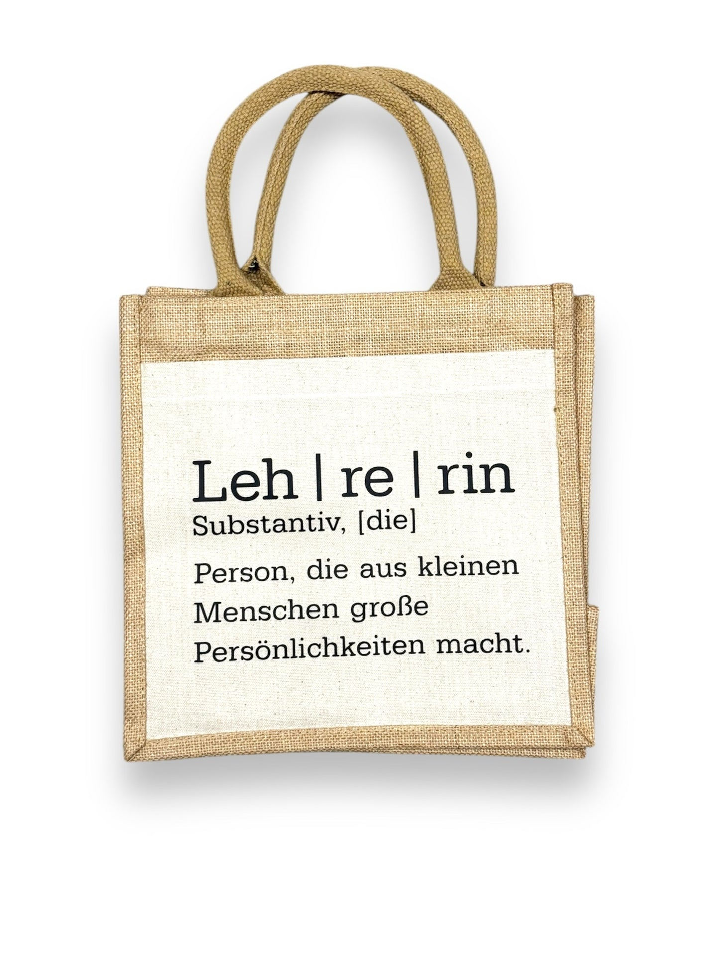 Jutetasche - Lehrerin