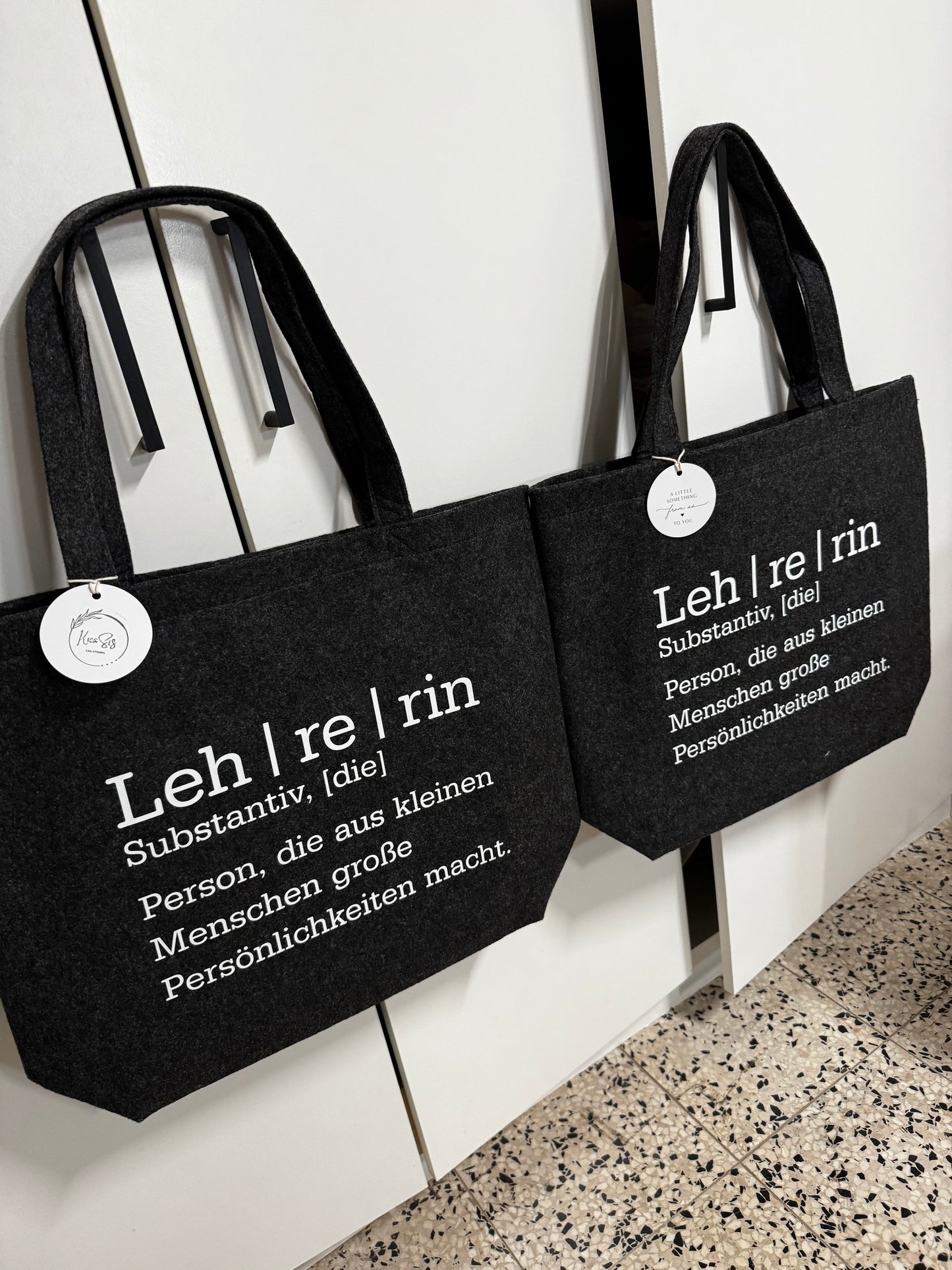 XL Filz Shopper | Filztasche für Lehrerinnen