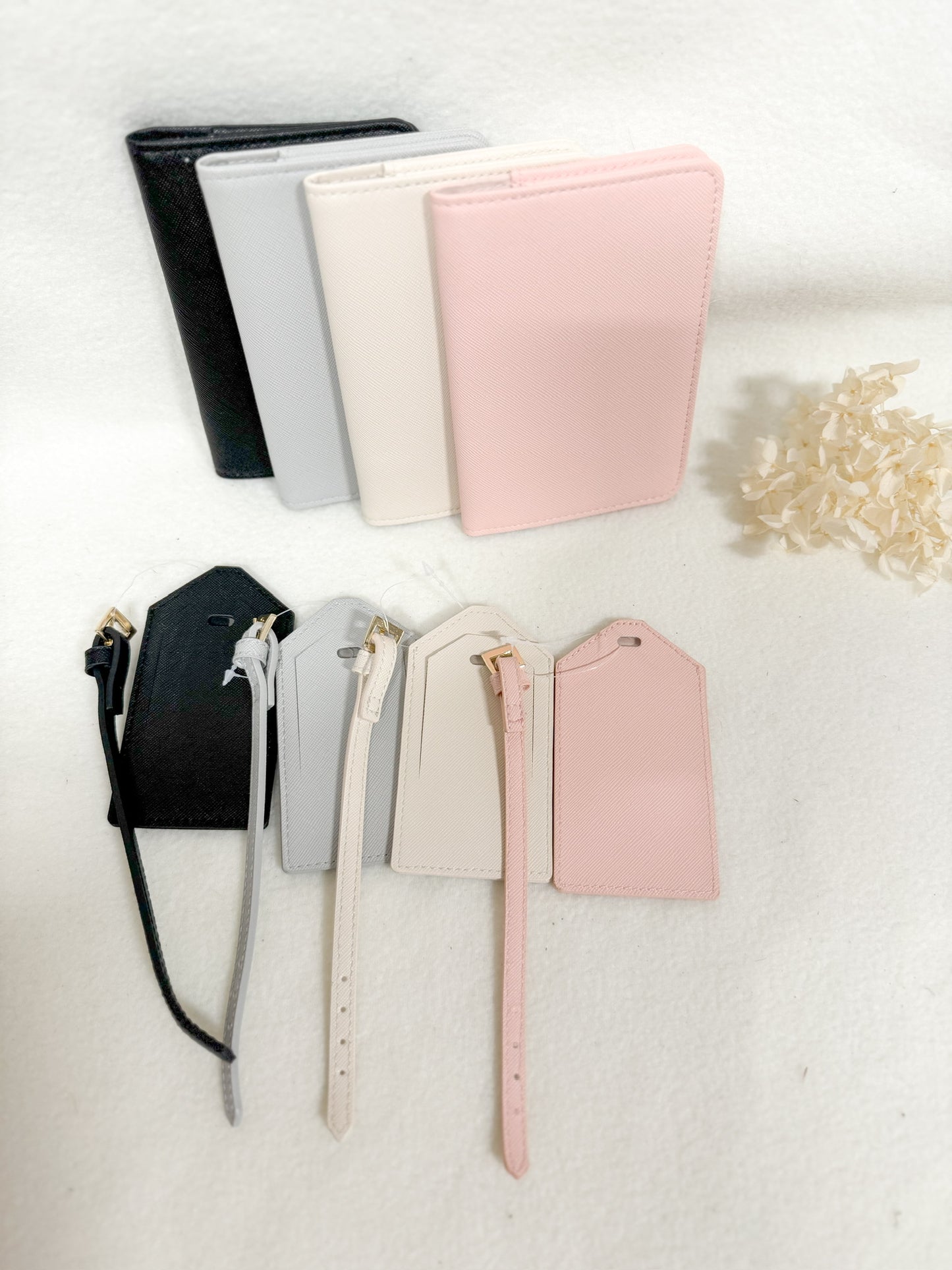 Set Reisepasshülle + Kofferanhänger
