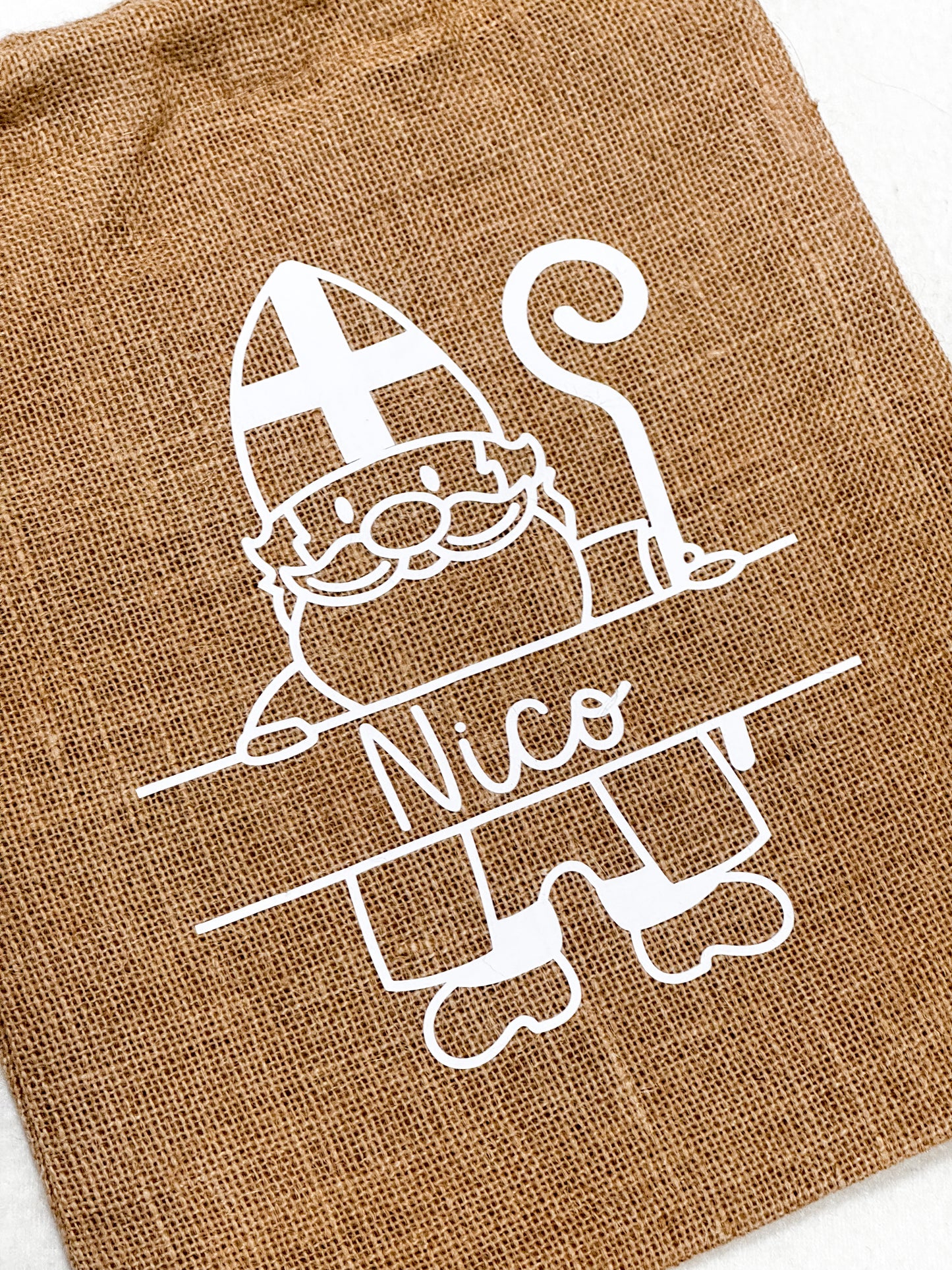 Personalisiertes Jute-Nikolaussackerl