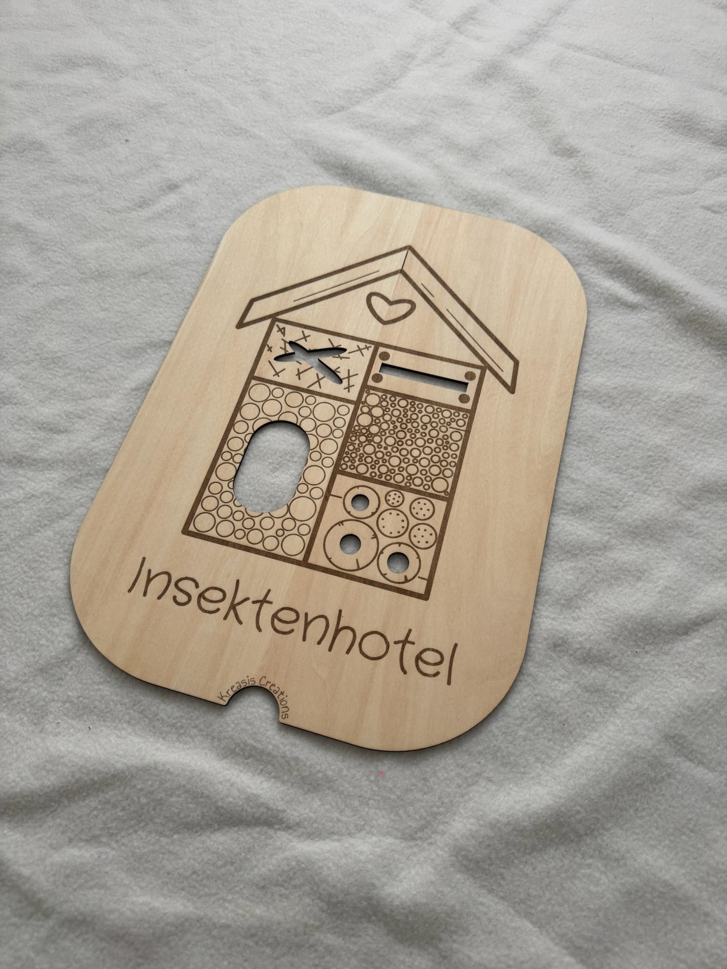 Aktivitätsplatte Insektenhotel