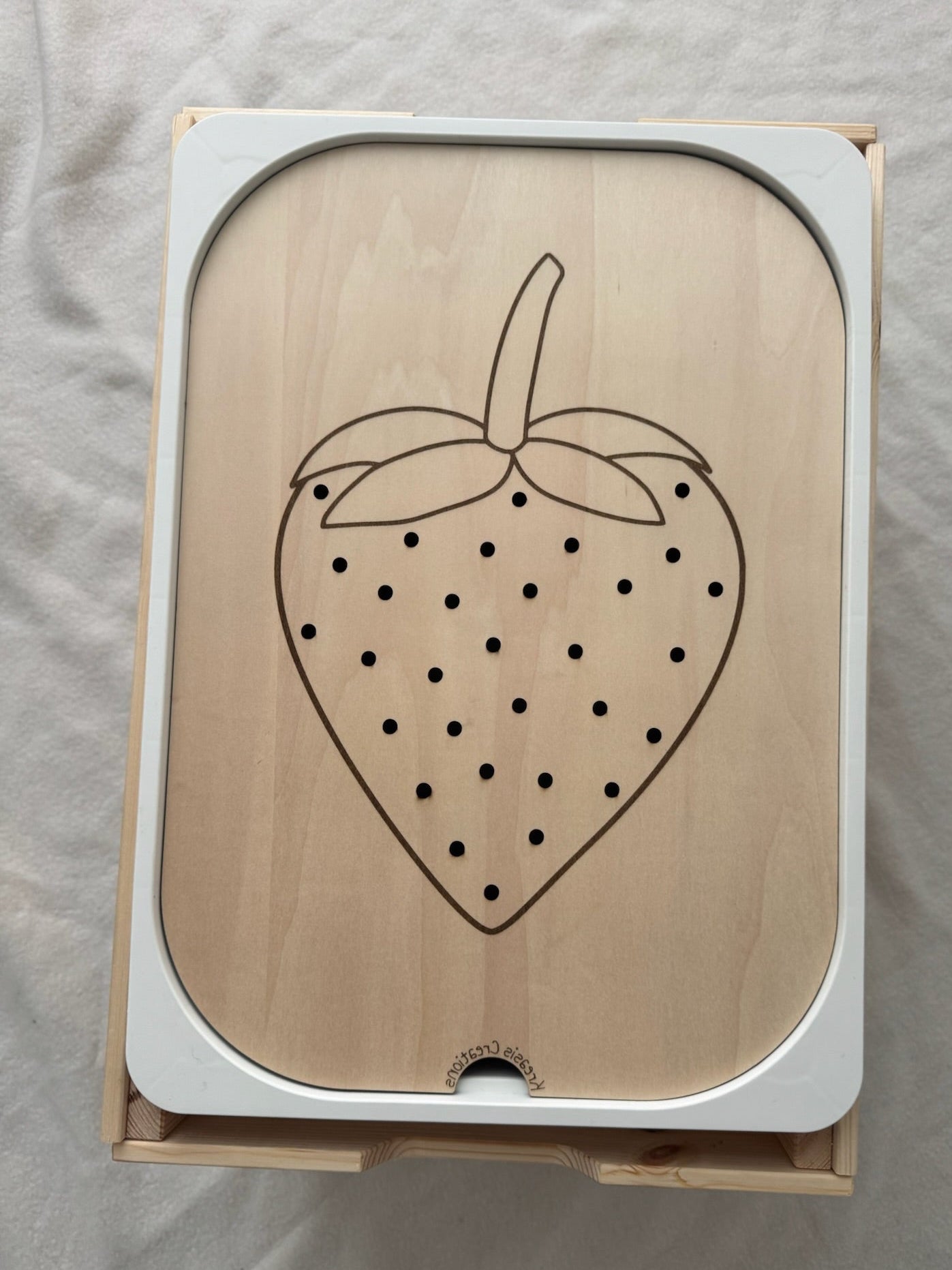 Aktivitätsplatte Erdbeere