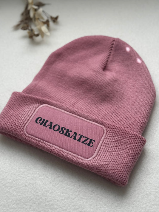 Statement Strickhaube „CHAOSKATZE“