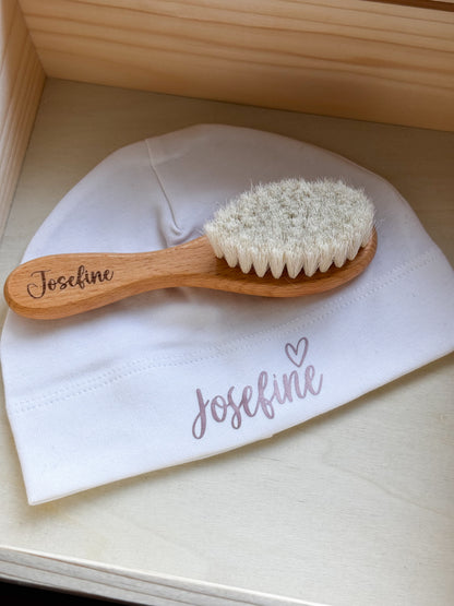 Babyhaube personalisiert | Baby-Mütze/ Beanie mit Name