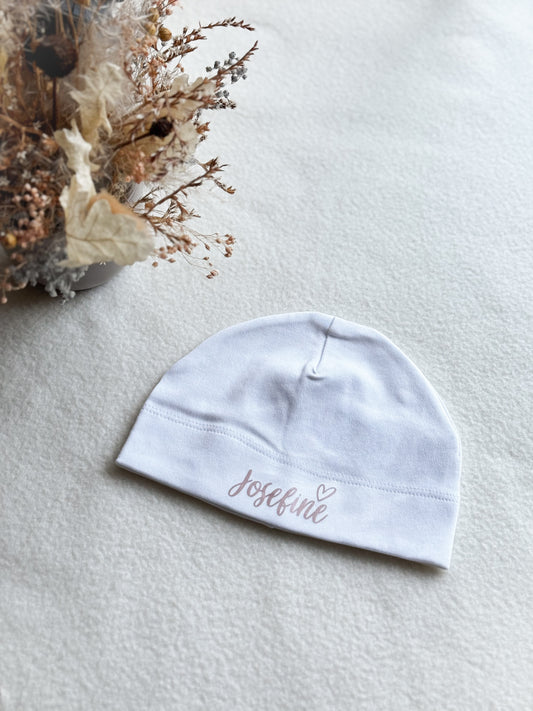 Babyhaube personalisiert | Baby-Mütze/ Beanie mit Name