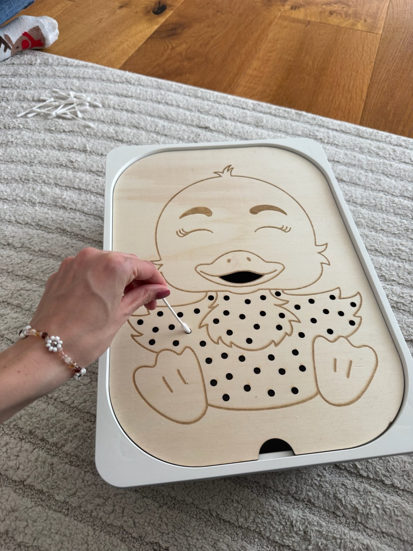 Aktivitätsplatte Ente