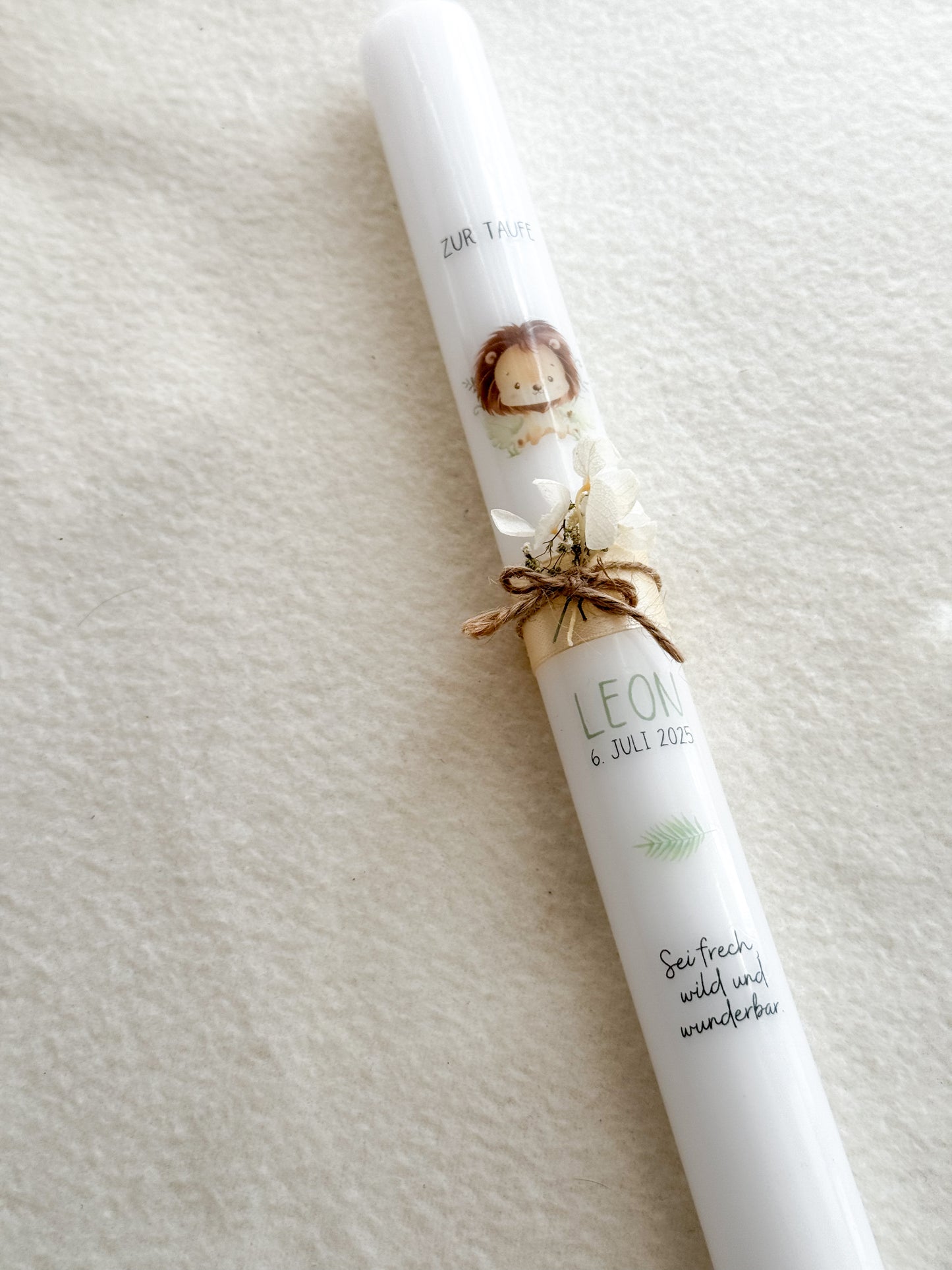 Taufkerze „Löwe“