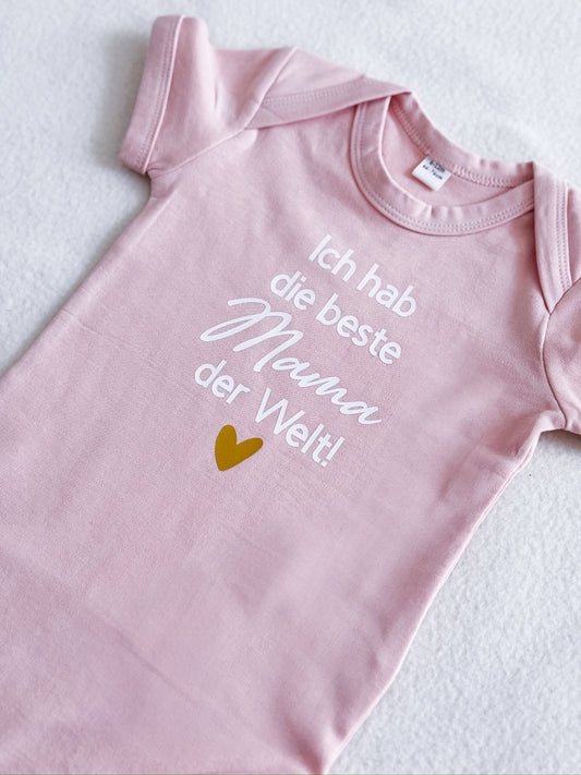 Babybody mit Text „Ich hab die beste … der Welt!“ | Geschenk Mama, Oma, Tante