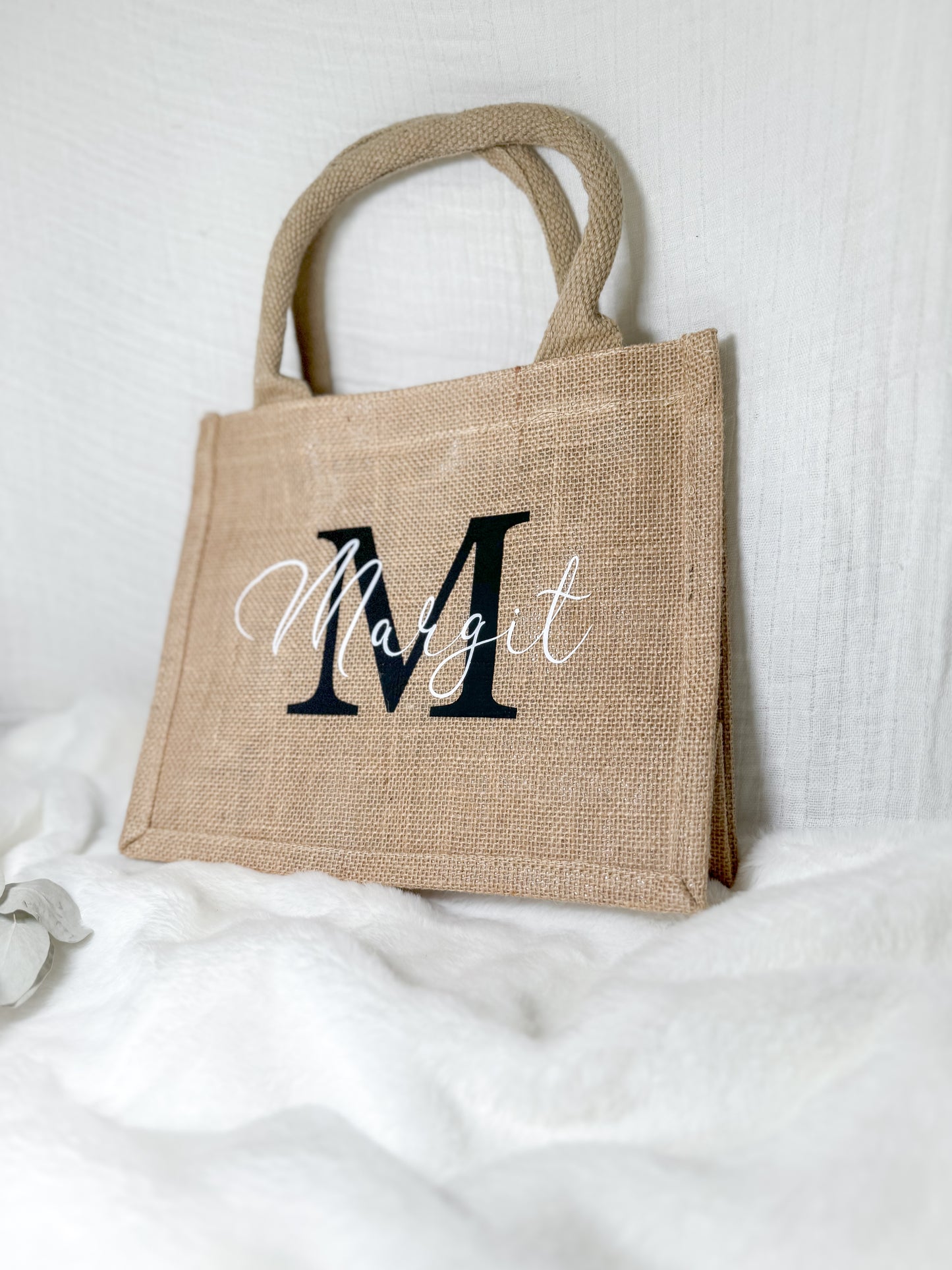 Personalisierte Jutetasche mit Namen – Umweltfreundliche Tragetasche für Alltag und besondere Anlässe